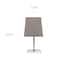 Simple Designs™ 9.5" Mini Chrome Table Lamp with Squared Empire Shade